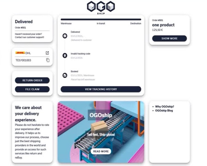 OGOship Tracking