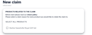 claim product